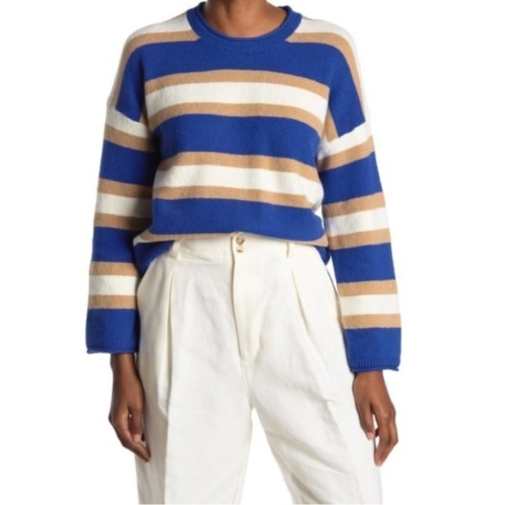 Madewell Balmore Striped Pullover Sweater - Size Small